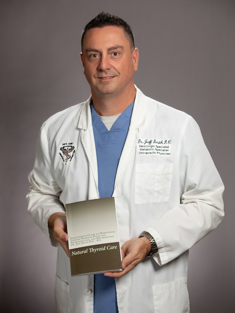 Dr. Jeff Smith holding his book, Natural Thyroid Care